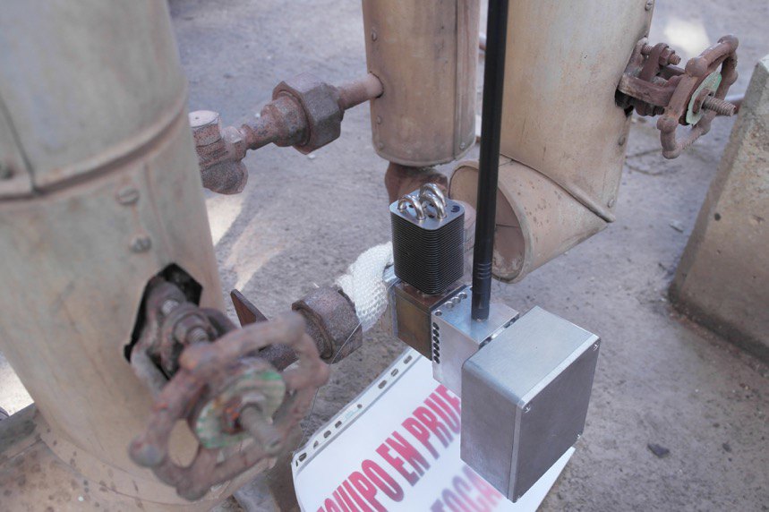 Nodo Nergysens instalado en purgador industrial